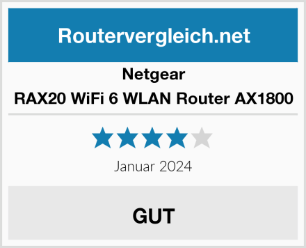 Netgear RAX20 WiFi 6 WLAN Router AX1800 Test